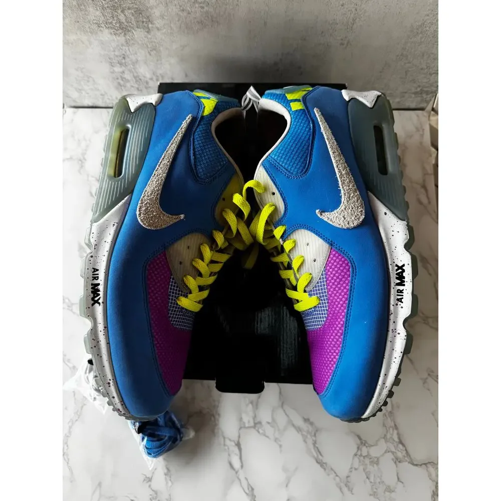 Nike Air Max 90 Undefeated Pacific Blue CQ2289-400 Mens 14 - Picture 4 of 8